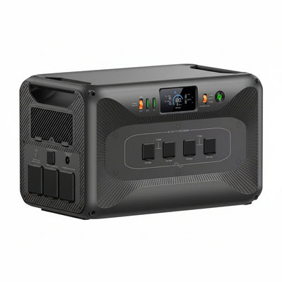 3840W Continuous/7680W Peak Output 2764Wh Portable Power Station, Push Button Start Battery Generator for Home Backup