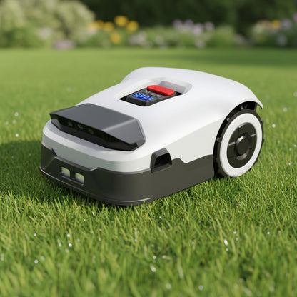 Robot Lawn Mower NO Wire - 0.9 Acre, Full Band Rtk+4-Eye Vision Robotic Lawnmower, Automatic Mapping, 30 Multi-Zone Management, Accurate Obstacle Avoidance, Intelligent Anti-Theft, APP Control