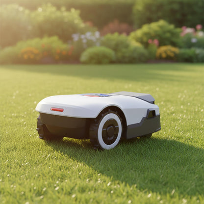 Robot Lawn Mower NO Wire - 0.9 Acre, Full Band Rtk+4-Eye Vision Robotic Lawnmower, Automatic Mapping, 30 Multi-Zone Management, Accurate Obstacle Avoidance, Intelligent Anti-Theft, APP Control