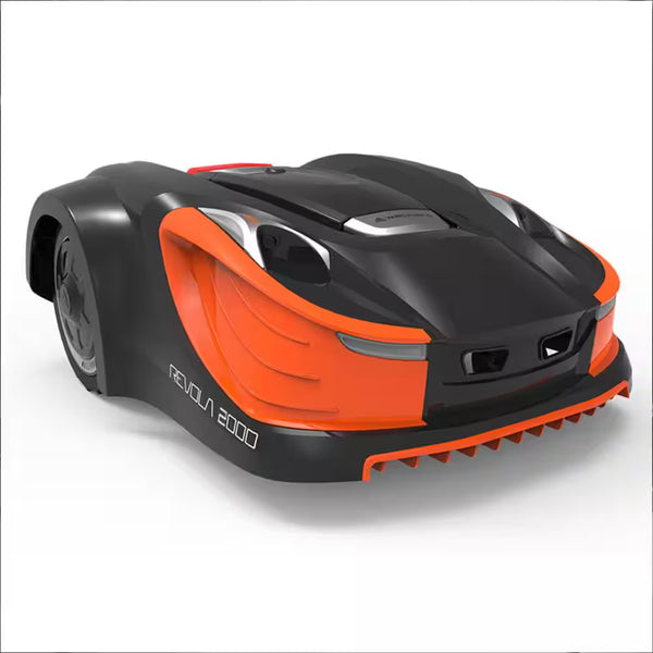 28-Volt 8 In. Cutting Width Robot Lawn Mower Revola X4E Mower, Brushless Wheel Motors, Cloudhawk App and Wifi Control