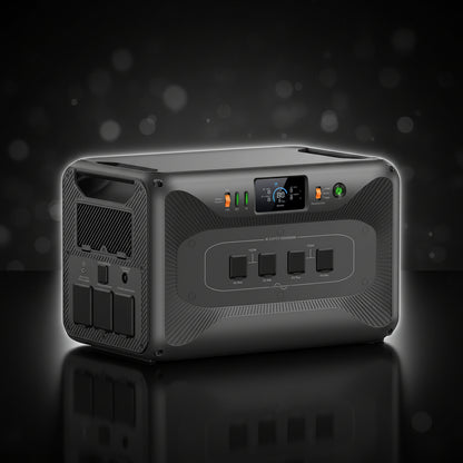 3840W Continuous/7680W Peak Output 2764Wh Portable Power Station, Push Button Start Battery Generator for Home Backup