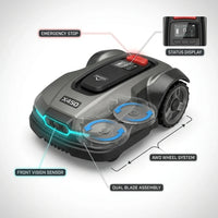 Robot Lawn Mower Built for Large Yards, RTK Navigation, 360° Camera, AWD System, 1.5 Acre Coverage — How It Works
